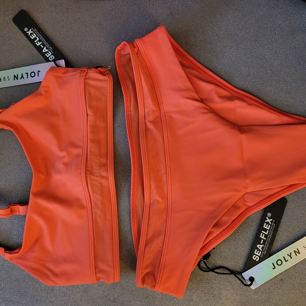 Jolyn Vibrant Orange Bikini Set
